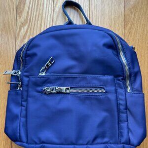Navy Blue Mini Backpack/Shoulder Bag